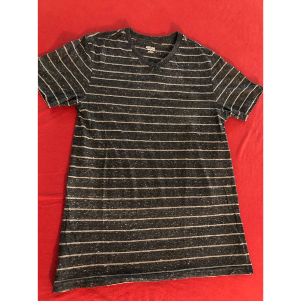 Mossimo Supply Co mens striped v neck short sleeve t-shirt Size Small